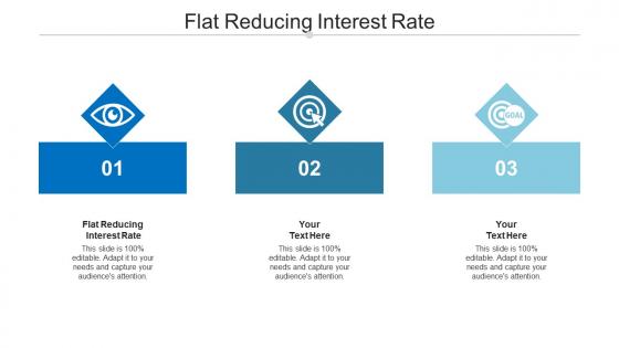 Flat reducing interest rate ppt powerpoint presentation pictures portfolio cpb