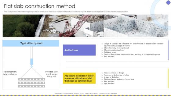 Flat Slab Construction Method Embracing Construction Playbook