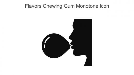 Flavors Chewing Gum Monotone Icon In Powerpoint Pptx Png And Editable Eps Format