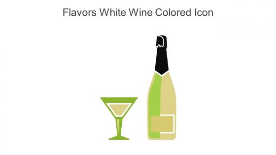 Flavors White Wine Colored Icon In Powerpoint Pptx Png And Editable Eps Format