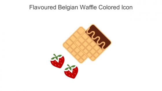 Flavoured Belgian Waffle Colored Icon In Powerpoint Pptx Png And Editable Eps Format