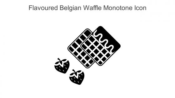 Flavoured Belgian Waffle Monotone Icon In Powerpoint Pptx Png And Editable Eps Format