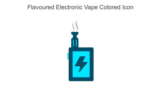 Flavoured Electronic Vape Colored Icon In Powerpoint Pptx Png And Editable Eps Format
