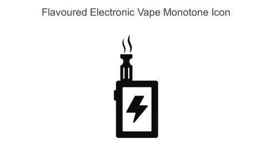 Flavoured Electronic Vape Monotone Icon In Powerpoint Pptx Png And Editable Eps Format