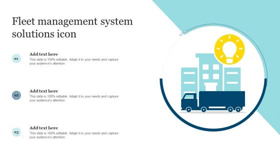 Fleet Management System Solutions Icon