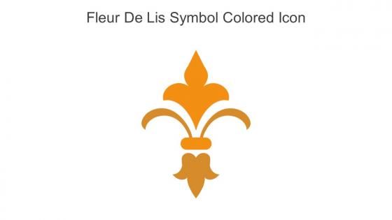 Fleur De Lis Symbol Colored Icon In Powerpoint Pptx Png And Editable Eps Format