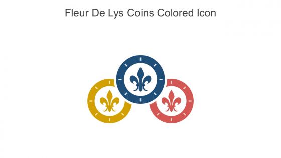 Fleur De Lys Coins Colored Icon In Powerpoint Pptx Png And Editable Eps Format