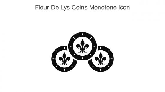 Fleur De Lys Coins Monotone Icon In Powerpoint Pptx Png And Editable Eps Format