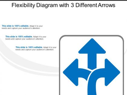 Flexibility diagram with 3 different arrows