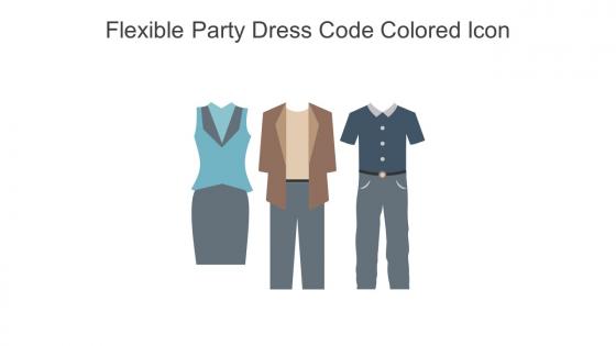 Flexible Party Dress Code Colored Icon In Powerpoint Pptx Png And Editable Eps Format