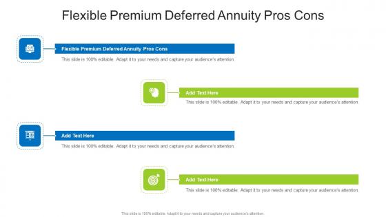 Flexible Premium Deferred Annuity Pros Cons In Powerpoint And Google Slides Cpb