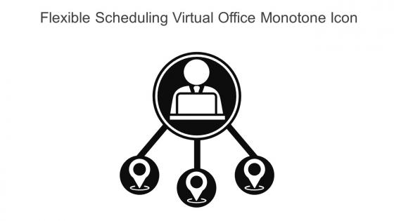 Flexible Scheduling Virtual Office Monotone Icon In Powerpoint Pptx Png And Editable Eps Format