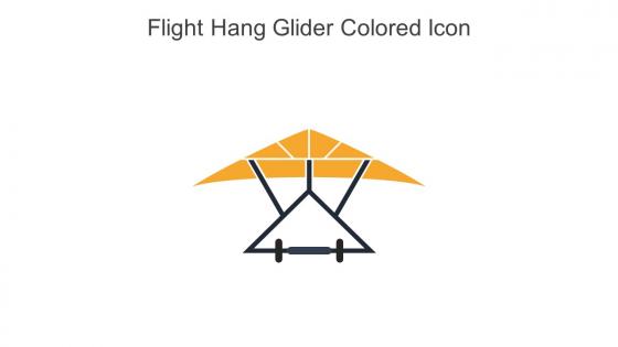 Flight Hang Glider Colored Icon In Powerpoint Pptx Png And Editable Eps Format