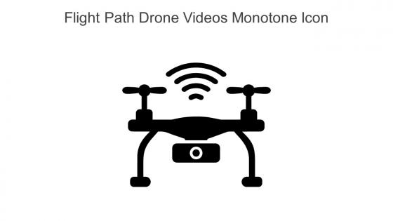 Flight Path Drone Videos Monotone Icon In Powerpoint Pptx Png And Editable Eps Format
