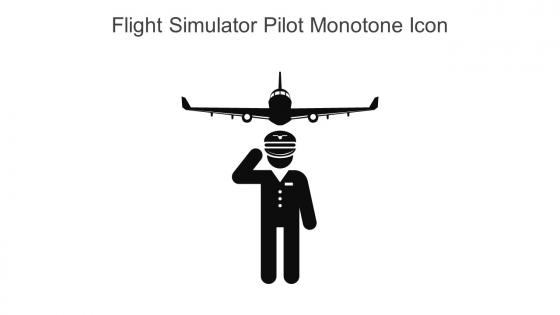 Flight Simulator Pilot Monotone Icon In Powerpoint Pptx Png And Editable Eps Format