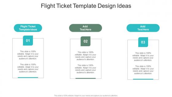 Flight Ticket Template Design Ideas In Powerpoint And Google Slides Cpb