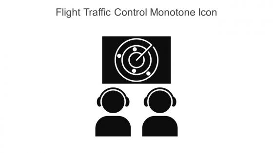 Flight Traffic Control Monotone Icon In Powerpoint Pptx Png And Editable Eps Format