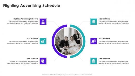 Flighting Advertising Schedule In Powerpoint And Google Slides Cpb
