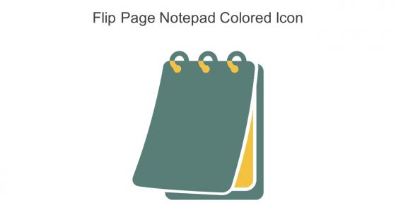 Flip Page Notepad Colored Icon In Powerpoint Pptx Png And Editable Eps Format
