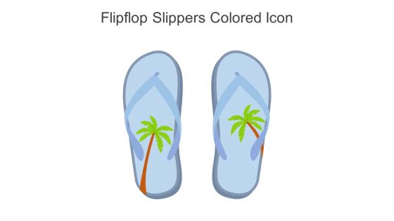 Flipflop Slippers Colored Icon In Powerpoint Pptx Png And Editable Eps Format