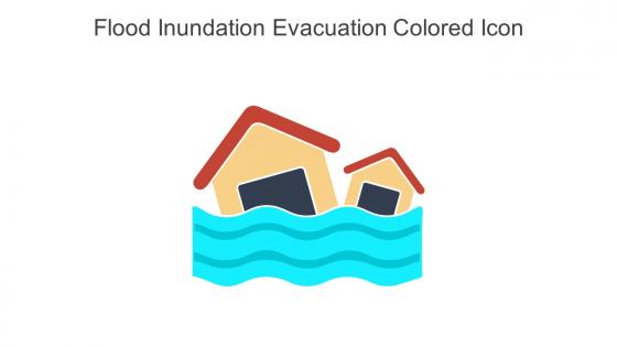 Flood Inundation Evacuation Colored Icon In Powerpoint Pptx Png And Editable Eps Format