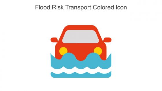 Flood Risk Transport Colored Icon In Powerpoint Pptx Png And Editable Eps Format