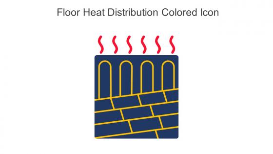 Floor Heat Distribution Colored Icon In Powerpoint Pptx Png And Editable Eps Format