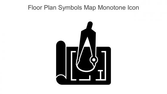 Floor Plan Symbols Map Monotone Icon In Powerpoint Pptx Png And Editable Eps Format
