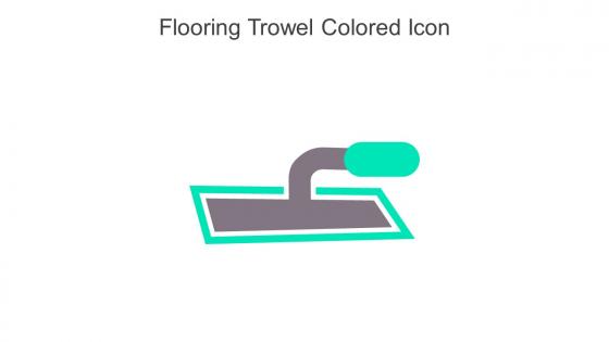 Flooring Trowel Colored Icon In Powerpoint Pptx Png And Editable Eps Format