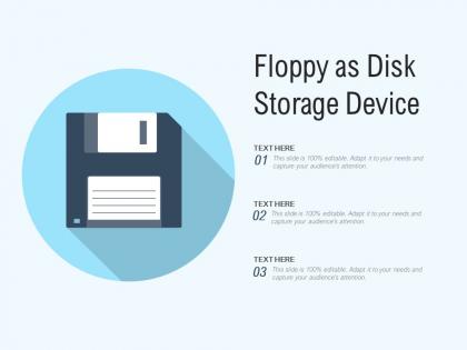 Floppy as disk storage device