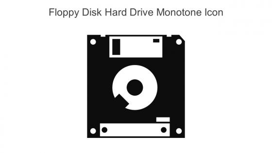 Floppy Disk Hard Drive Monotone Icon In Powerpoint Pptx Png And Editable Eps Format