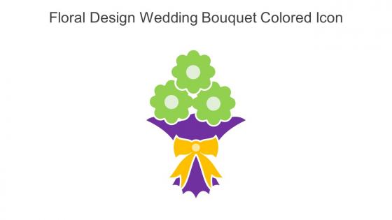Floral Design Wedding Bouquet Colored Icon In Powerpoint Pptx Png And Editable Eps Format