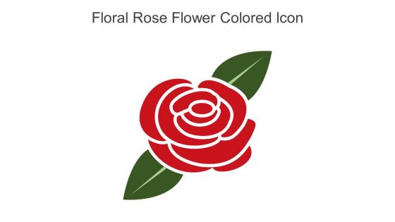 Floral Rose Flower Colored Icon In Powerpoint Pptx Png And Editable Eps Format