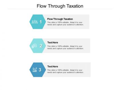 Flow through taxation ppt powerpoint presentation portfolio graphics cpb