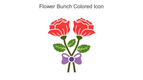 Flower Bunch Colored Icon In Powerpoint Pptx Png And Editable Eps Format