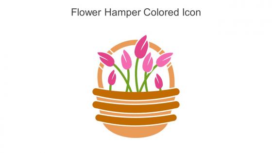 Flower Hamper Colored Icon In Powerpoint Pptx Png And Editable Eps Format