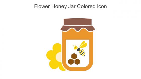 Flower Honey Jar Colored Icon In Powerpoint Pptx Png And Editable Eps Format
