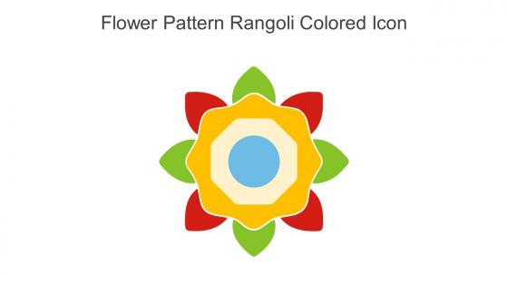 Flower Pattern Rangoli Colored Icon In Powerpoint Pptx Png And Editable Eps Format