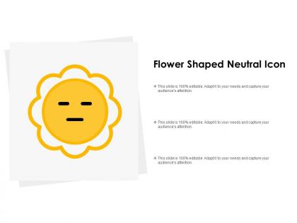 Flower shaped neutral icon