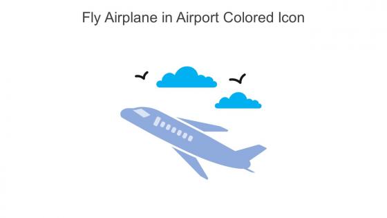 Fly Airplane In Airport Colored Icon In Powerpoint Pptx Png And Editable Eps Format