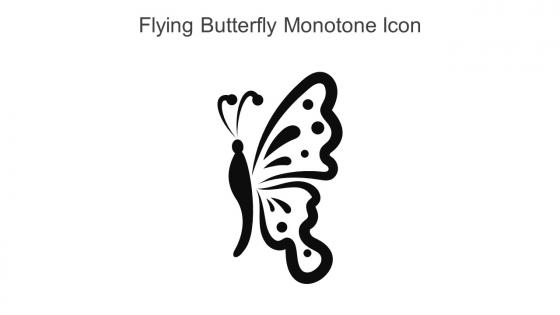 Flying Butterfly Monotone Icon In Powerpoint Pptx Png And Editable Eps Format