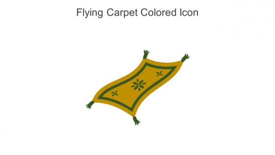 Flying Carpet Colored Icon In Powerpoint Pptx Png And Editable Eps Format