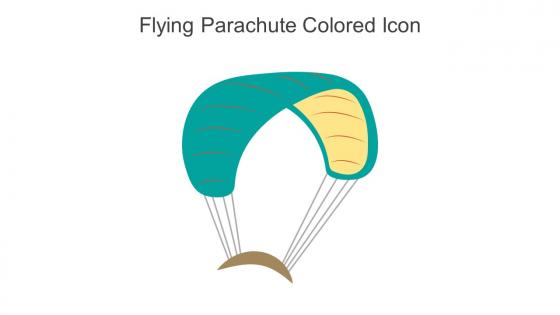 Flying Parachute Colored Icon In Powerpoint Pptx Png And Editable Eps Format