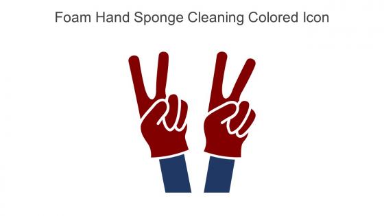 Foam Hand Sponge Cleaning Colored Icon In Powerpoint Pptx Png And Editable Eps Format