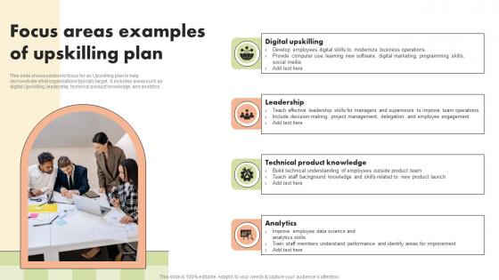 Focus Areas Examples Of Upskilling Plan