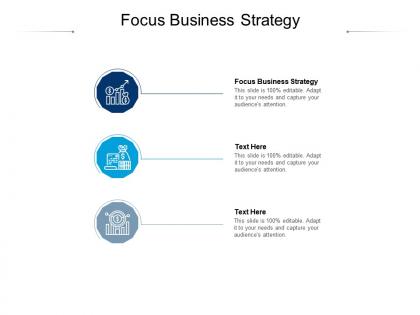Focus business strategy ppt powerpoint presentation infographics template cpb