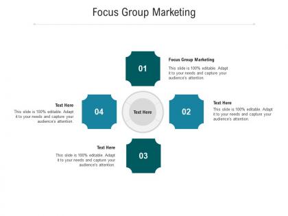 Focus group marketing ppt powerpoint presentation show gallery cpb