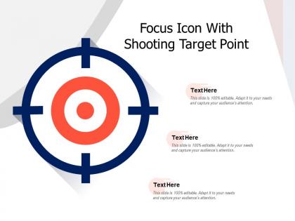 Focus icon with shooting target point