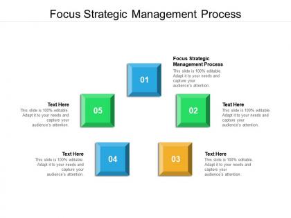 Focus strategic management process ppt powerpoint presentation icon information cpb