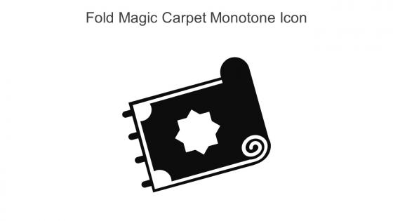 Fold Magic Carpet Monotone Icon In Powerpoint Pptx Png And Editable Eps Format